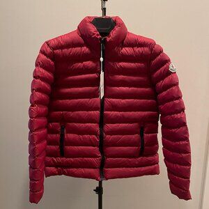 MONCLER MEN RED COLOR NEW CASUAL PUFFER JACKET SIZE:1